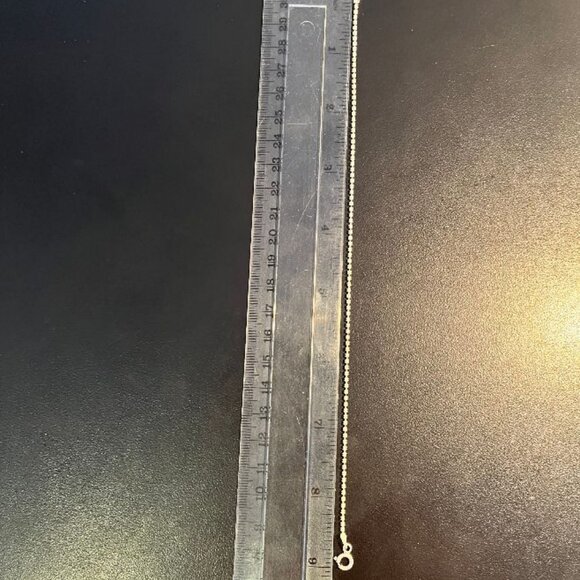 AZ Italy 925 Silver Ankle Bracelet - 9 Inches Long - Picture 3 of 5